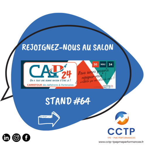 CCTP sera présent au salon CAP24 le 30 mai prochain ! (stand #64)